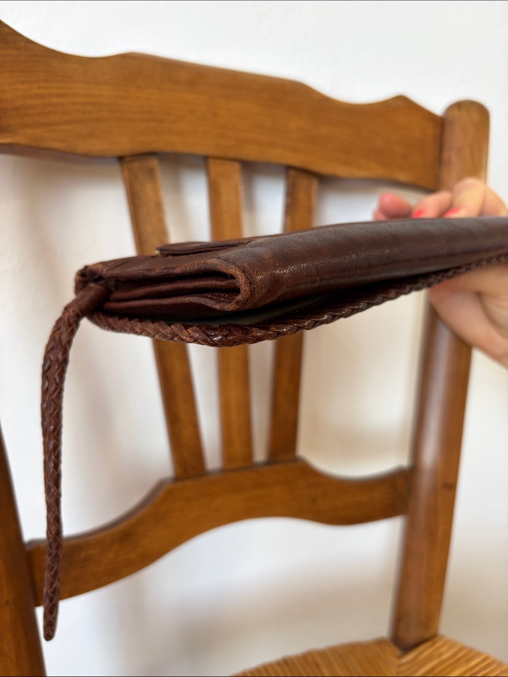 HOBO Dark Brown Leather Wristlet Clutch - Picture 8 of 13